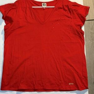 Anne Klein Red Women's Top xl